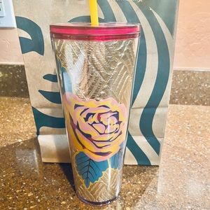 2020 SOLD Starbucks quilted Rose cup